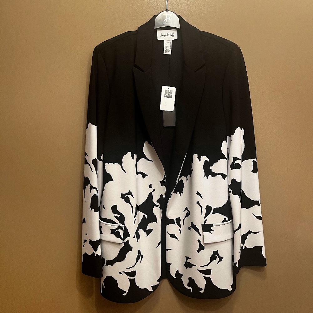 NWT Joseph Ribkoff Floral Blazer - Picture 1 of 6